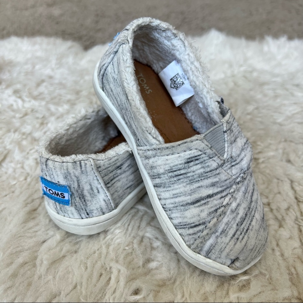 Faux Shearling Tiny Toms | Toddler Sz 7